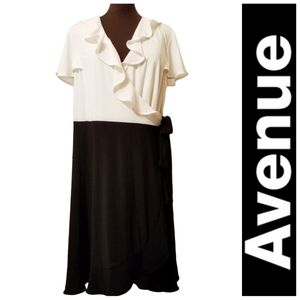 Sexy Avenue Side Wrap Ruffled Dress